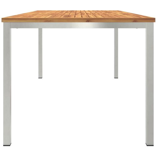  TrpezarijskiStol Smeđa 200 x 90 x 75 cm Čvrsto drvo akacije Slike