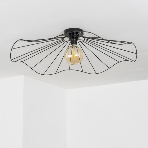  Brilagi - LED plafonski luster CERIA WIRE 1xE27/40W/230V prečnik 80 cm crni Slike