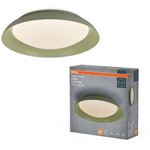 Osram LED prigu&amp;scaron;iva plafonska svetiljka PLATE LED/45W/230V prečnik 48 cm zelena Slike