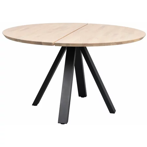 Rowico Okrugao blagovaonski stol s hrastovom pločom stola u prirodnoj boji ø 130 cm Carradale –