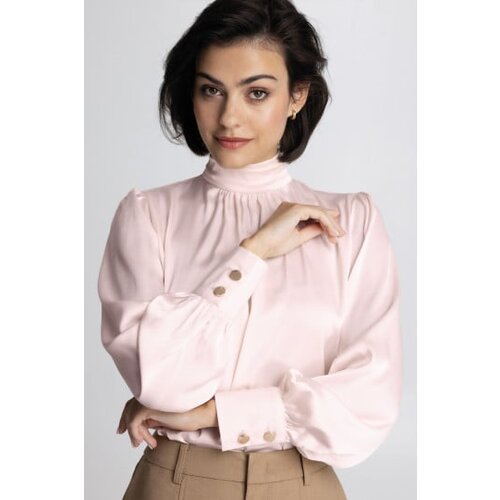 Legendww zenska elegantna bluza svetlo roze boje sa dugim rukavima Cene
