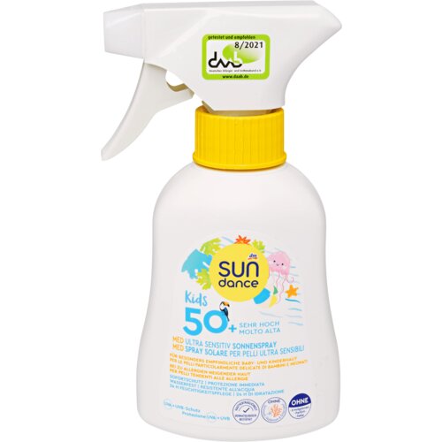 sundance kids med ultra sensitiv dečije mleko za zaptitu od sunča u spreju, spf 50+ 200 ml Slike