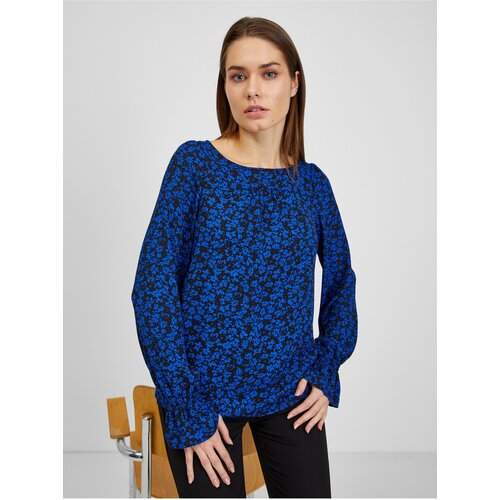 Orsay Black-Blue Ladies Floral Blouse - Ladies Cijene