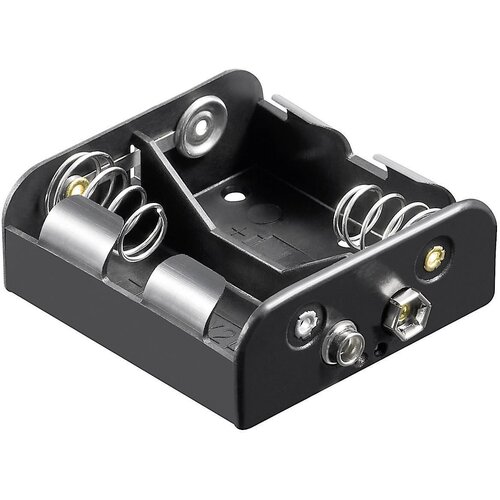 Goobay 11455 nosilec baterij 2x Baby (C) hitrosklopni priključek (D x &Scaron; x V) 62.5 x 55.8 x 23.5mm Držalo za baterije D za 2 Baby bateriji (D x &Scaron; x V), (20641698) Cene