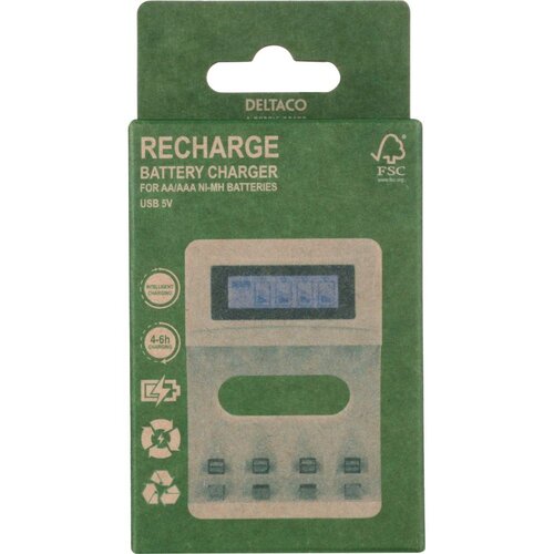 Deltaco Ultimate Ni-Mh USB Punjač za AA/AAA Baterije Slike