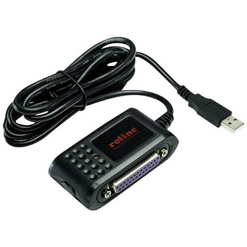 Roline 12.02.1017 USB / vzporedno / serijski adapter [1x USB - 1x serijski (9-polni)\, vzporedno (IEEE 1284)] črna 1.8 m, (20429903) Cene