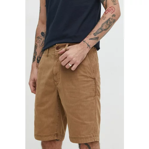 Superdry Kratke hlače moški, rjava barva