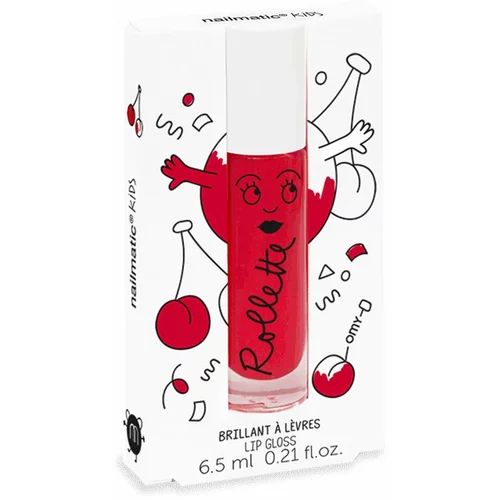 Nailmatic Kids Rollette sijaj za ustnice za otroke odtenek Cherry 6,5 ml