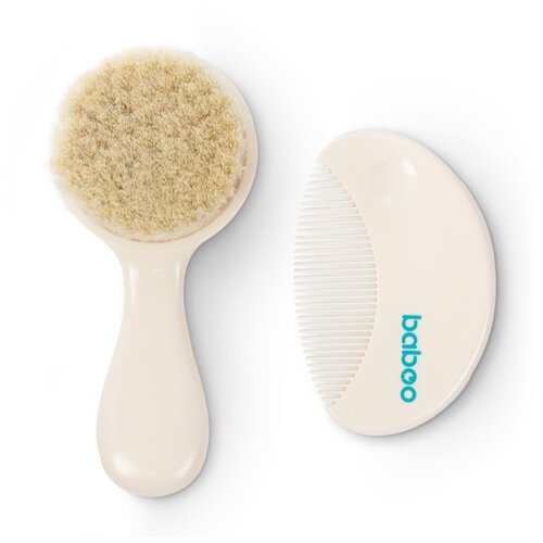 Baboo Baby Hair Brush and Comb Set set za kosu za djecu od rođenja 2 kom Slike