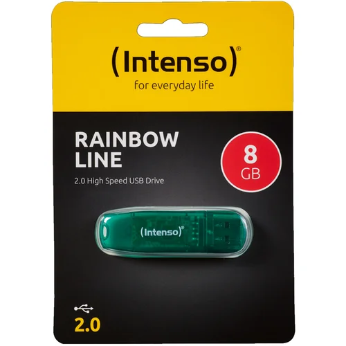  FLASH DISK 8GB HI-SPEED 2.0 RAINBOW LINE ZELENI