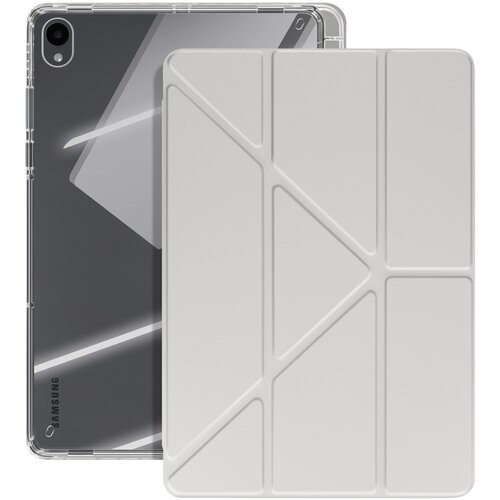 AVIZAR Torbica za Galaxy Tab S11 s prilagodljivim stojalom Design Origami, Svetlo siva, (5000274023) Cene