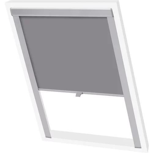 vidaXL Senčilo za zatemnitev okna sivo PK08