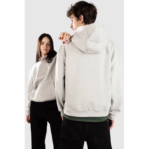Urban Classics Fluffy Pulover s kapuco light asphalt Slike