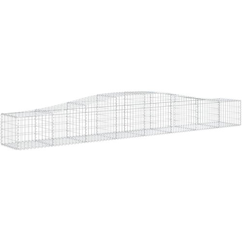  Lučne gabionske ko&amp;scaron;are 3 kom 400x50x40/60 cm pocinčano željezo Slike