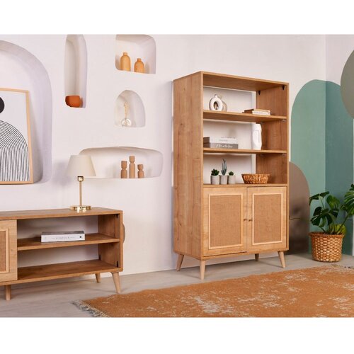 Woody Fashion polica za knjige jut bookshelf Slike