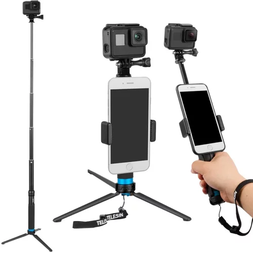 Telesin Selfie palica in stojalo za športno kamero in telefon, (20523624)