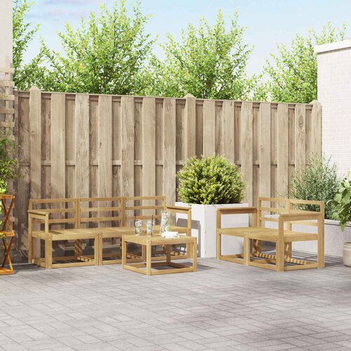  Set vanjskih sofa 6 pcs Bijela 59 x 59 x 37 cm Cene