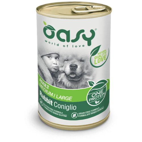Oasy One Protein Adult pat&amp;eacute; - zajec 400 g Slike