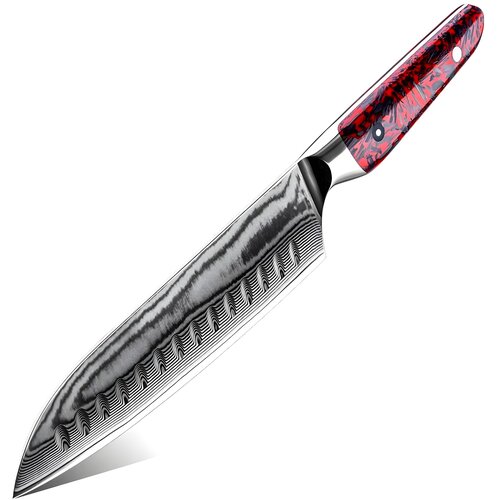 IZMAEL Damaščanski kuhinjski nož MA-35088 - Santoku Cene