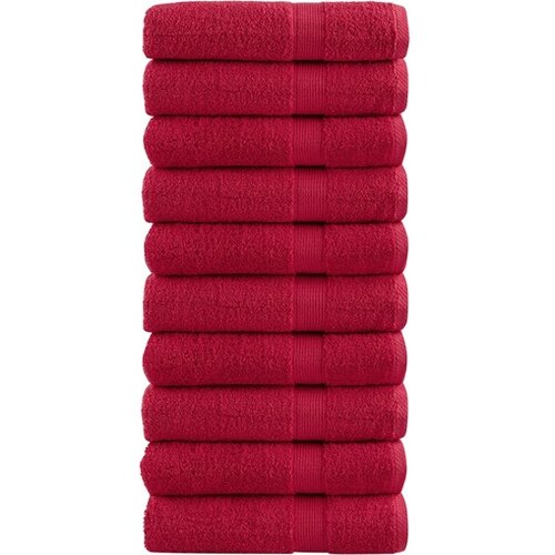 vidaXL Ručnici za tuširanje SOLUND 10 kom crveni 70x140 cm 600 gsm Cijene