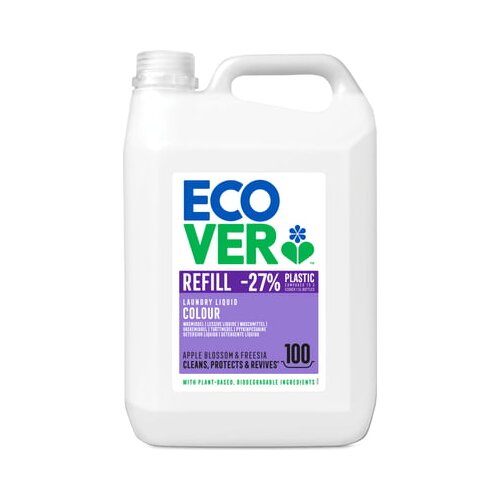Ecover Tekoč, koncentriran detergent za pisano, z vonjem jabolčnih cvetov in frezije - 5 l Slike