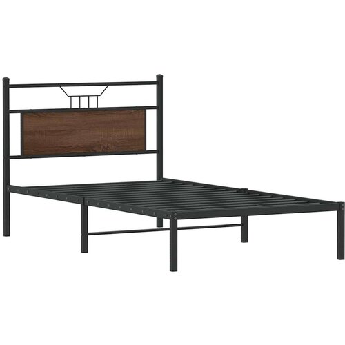 VidaXL Okvir kreveta bez madraca smeđa boja hrasta 100 x 200 cm drveni Slike