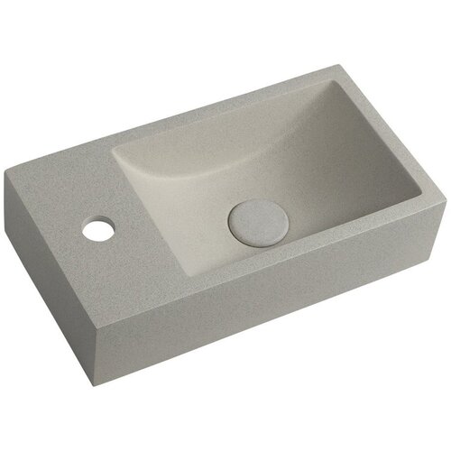 Sapho Svetlo siv betonski umivalnik za WC 40x22 cm Crest – Cene