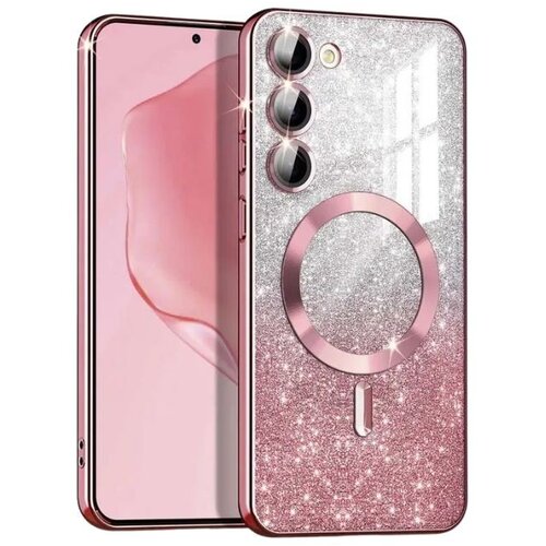 Magsafe glitter maskica Samsung S25 Pink Slike