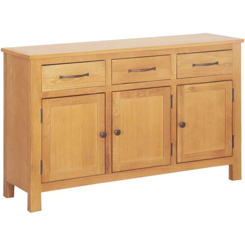 vidaXL Strani &scaron;al Rjava 112 x 33.5 x 70 cm Trda hrastovina Cene