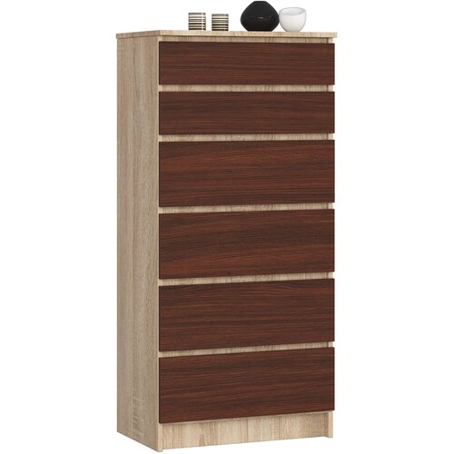 AKORD KOMODA K60 6SZ CLP DĄB SONOMA / VENGE, (21702897) Slike