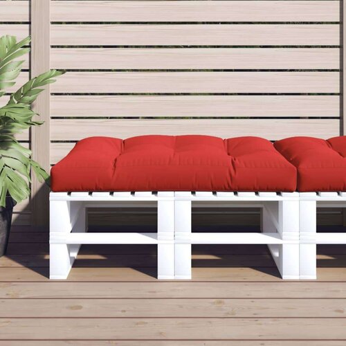  Jastuk za palete crveni 120 x 80 x 12 cm od tkanine Slike