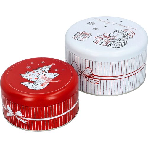 Birkmann Set &amp;scaron;katel za pi&amp;scaron;kote Xmas Cute, okrogle, belo-rdeče - male Slike