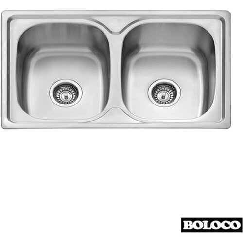 Boloco Ugradna sudopera BL 813 inox &amp;oslash;90 76x46cm Slike