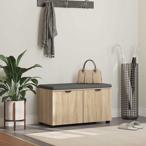  Klupa za hodnik s jastukom Sonoma hrast 80 x 38 x 46 cm Cijene