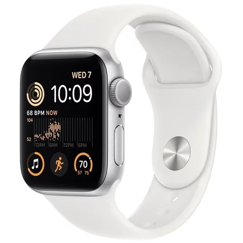 Apple Watch SE (2022) 44mm Silver AC Bijeli SB, (57193376)