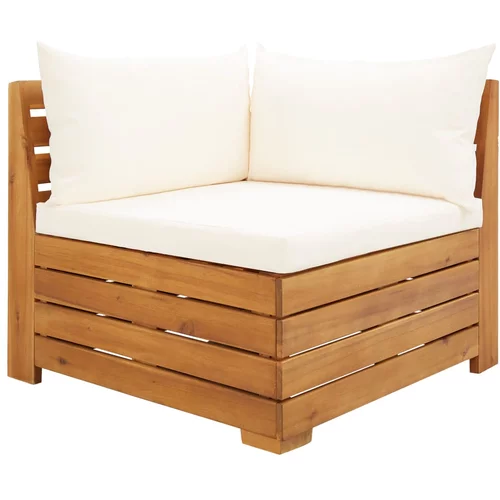  modularna kutna sofa s jastucima 1 kom masivno bagremovo drvo