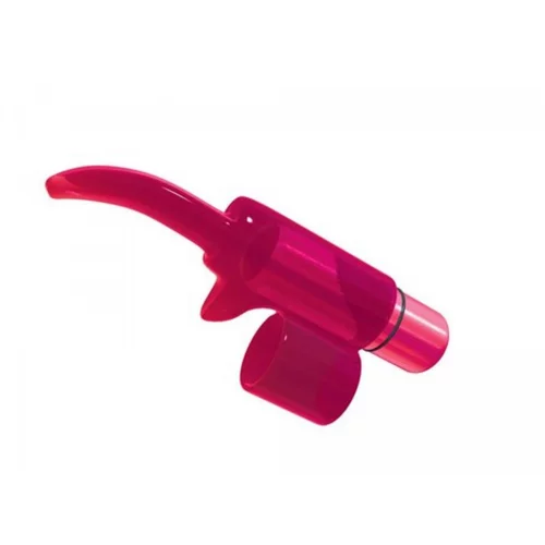 PowerBullet Vibracijski naprstnik Tingling Tongue, roza
