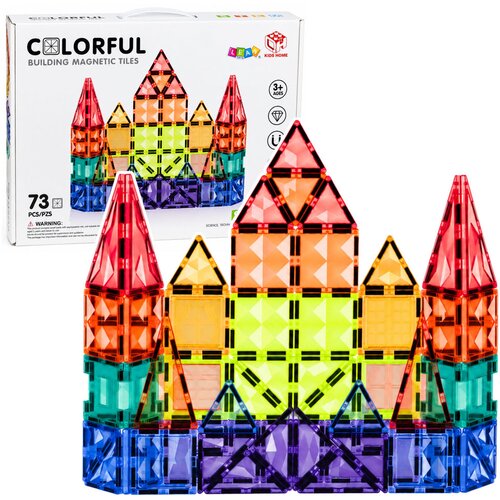 Magnetic Construction Blocks 3D Panels Creative STEM Colorful 73 pcs. Cijene