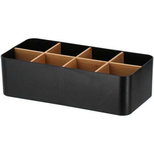 Tendance organizator pravokutni 8 pregrada, Plast/bambus crna Slike