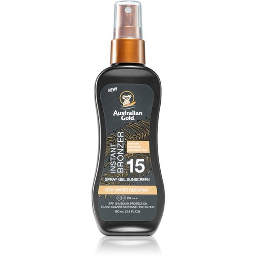 Australian Gold Instant Bronzer zaštitni sprej za sunčanje s bronzerom SPF 15 100 ml Cijene
