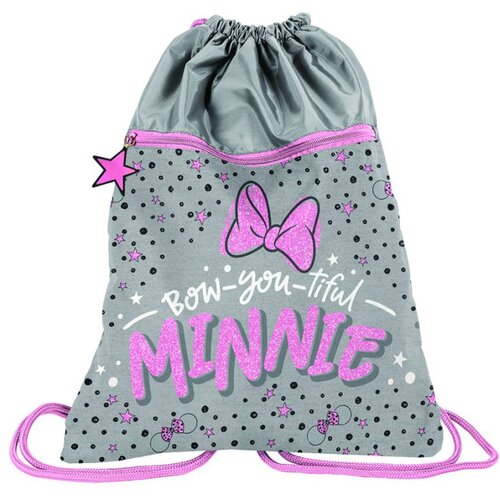  Torba za vježbanje 45x34 cm PASO Minnie Mouse pink/siva Slike