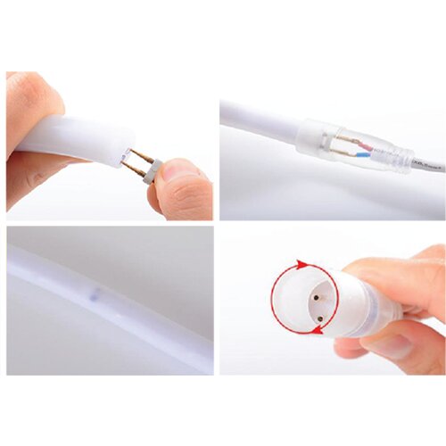 Mitea Lighting MLB-2835-120 9.6W 50m 6500K fi14mm neon flex svetleći niz-led traka 220V 120 LED/1m IP65 sclm Slike