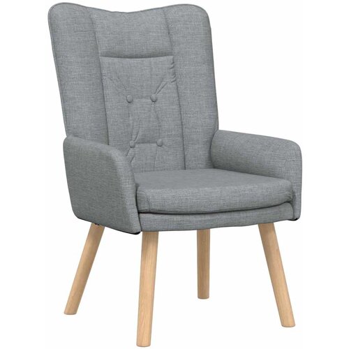  Fotelja Svijetlo siva 63 x 67 x 94 cm Tkanina i &amp;scaron;perploča Slike
