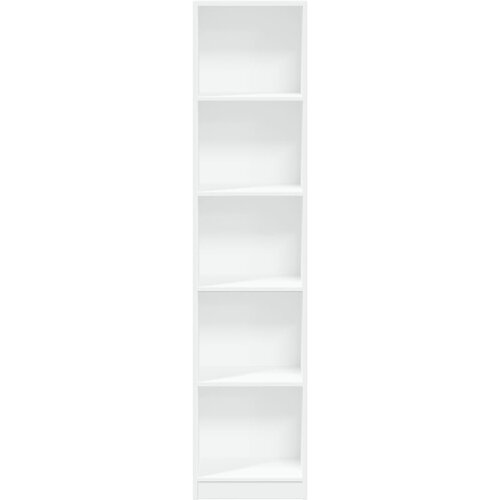  Regal za knjige bijeli 40x24x176 cm konstruirano drvo Slike