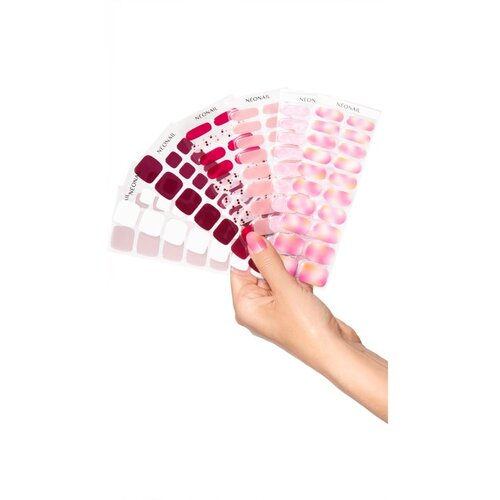 NeoNail Easy On Gel Stickers nalepke za nohte ob uporabi UV-/LED-lučke odtenek M14 20 kos Slike