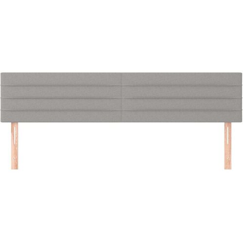 VidaXL uzglavlje 2 kom svjetlosivi 100x5x78/88 cm od tkanine Slike