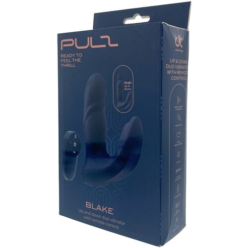DREAMTOYS Pulz - potiskujući vibrator za parove s daljinskim upravljačem (tamno plavi) Slike