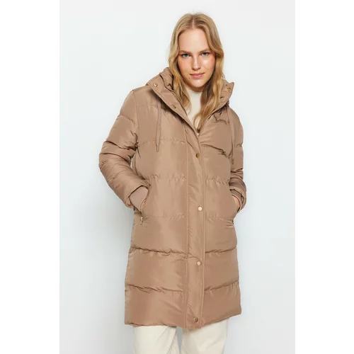Trendyol Winter Jacket - Brown - Puffer