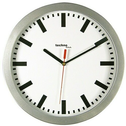  Zidni sat (Srebrna-crna-bijela, 30 cm) Cijene