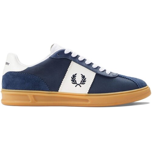 Fred Perry Modne superge B4 Textured Poly / Suede Modra Slike